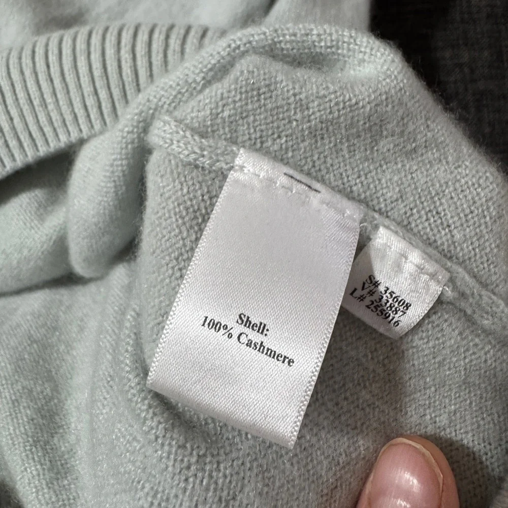 Norm Thompson 100% Cashmere Long Sleeve Mock Neck Sweater Women's Size XL